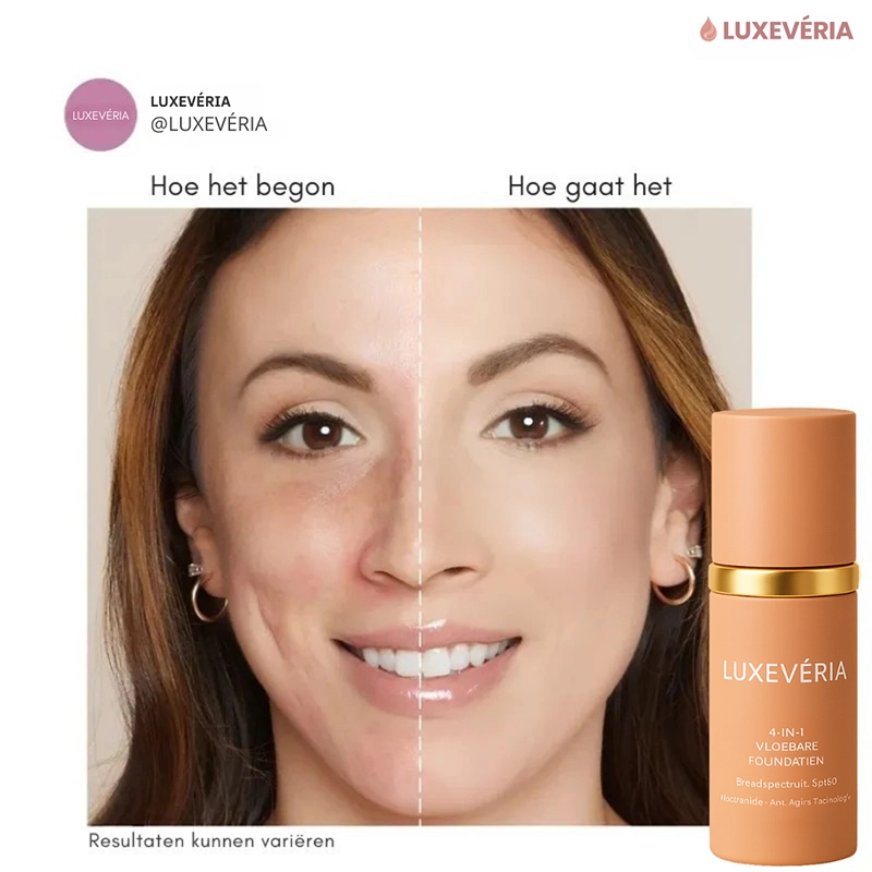 Luxevéria 4-in-1 Vloebare Foundatien 5 Luxevéria 4-in-1 Vloebare Foundatien