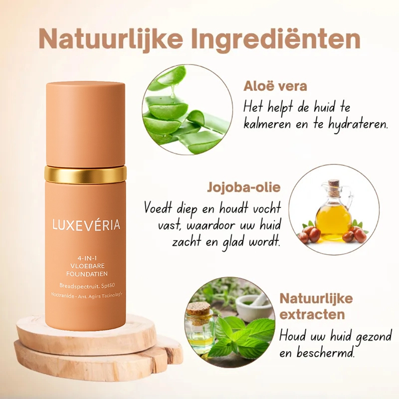 Luxevéria 4-in-1 Vloebare Foundatien 3 Luxevéria 4-in-1 Vloebare Foundatien