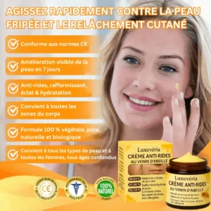 Luxevéria Firming and Anti-Wrinkle Cream with Bee Venom