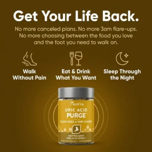 Aveya Uric Acid Purge Celery Seed & Tart Cherry