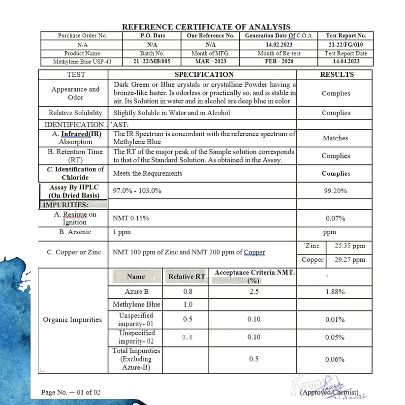 Blissta Methylene Blue 1%