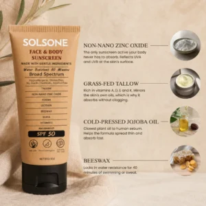 Solsone Face & Body Sunscreen SPF 50
