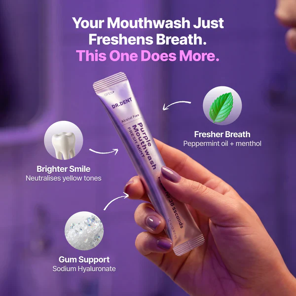 DR.DENT Purple Mouthwash Fresh Mint