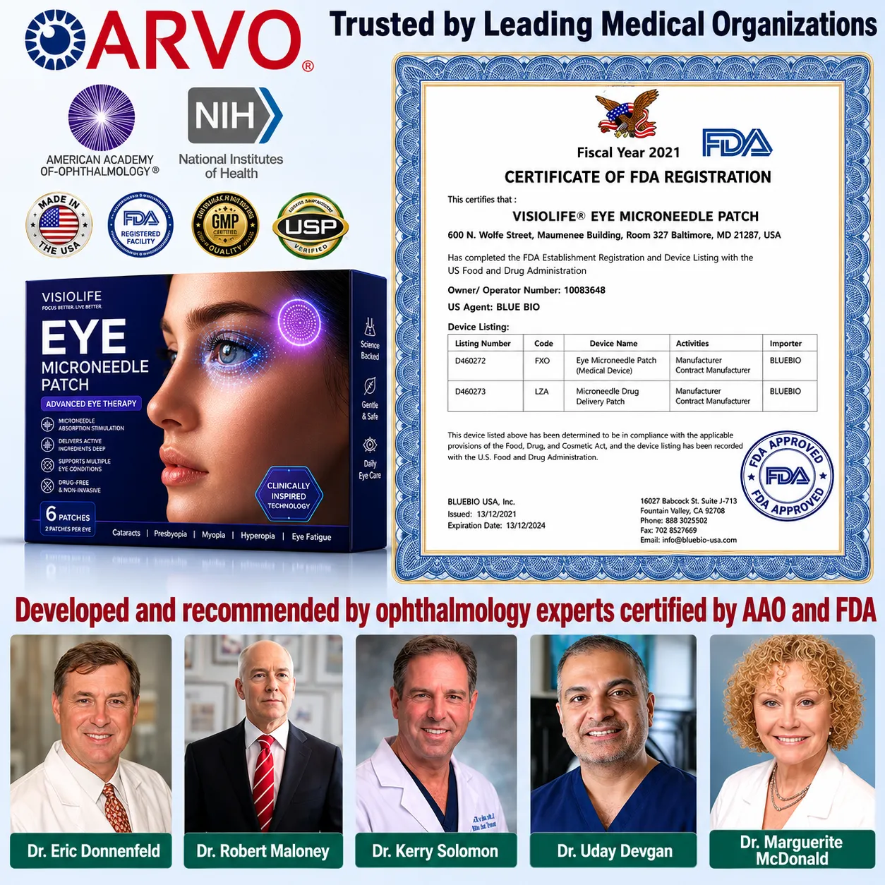 Visiolife Eye Microneedle Patch
